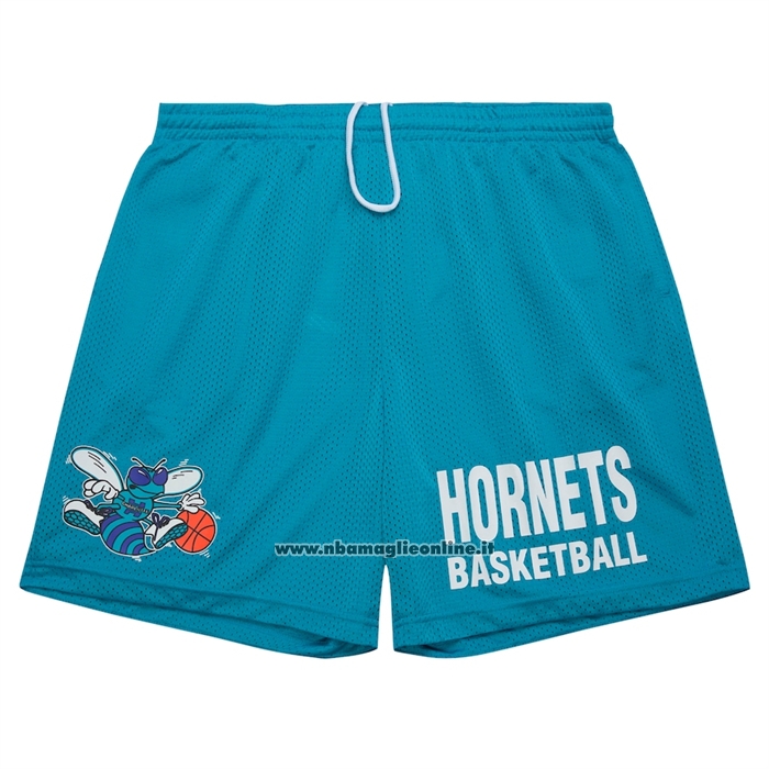 Pantaloncini Charlotte Hornets Mitchell & Ness Hardwood Classics Verde